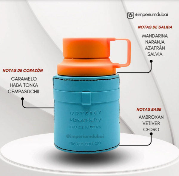 Armaf Odyssey Mandarin Sky + Perfumero +Envío GRATIS